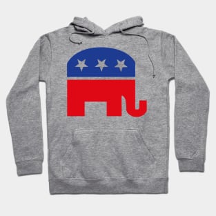 Preppy Republican Elephant Hoodie